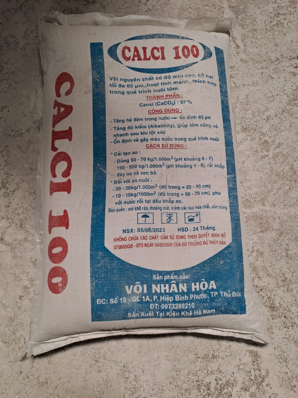 Canxi CaCO3 - Vôi Xay Nóng, Vôi Làm Giá Đỗ - Cơ Sở Vôi Nhân Hòa